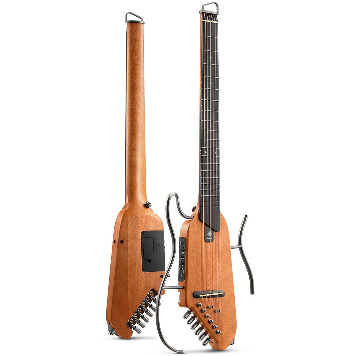 DONNER Hush-I Guitar - Mahogany Elektrische gitaar