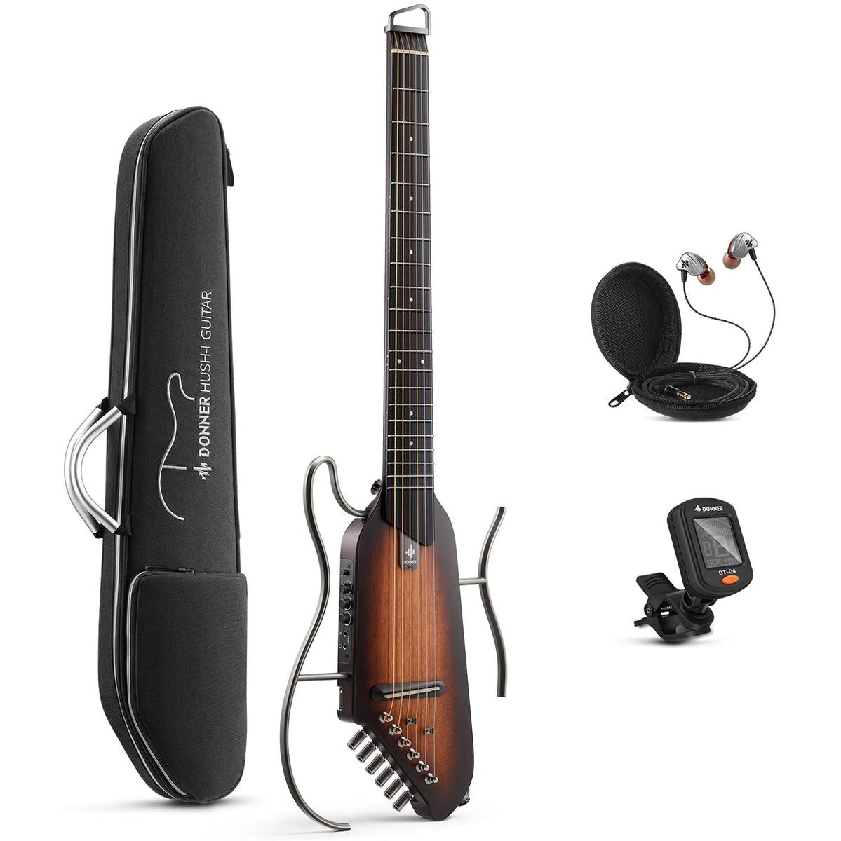 DONNER Hush-I Guitar - Sunburst