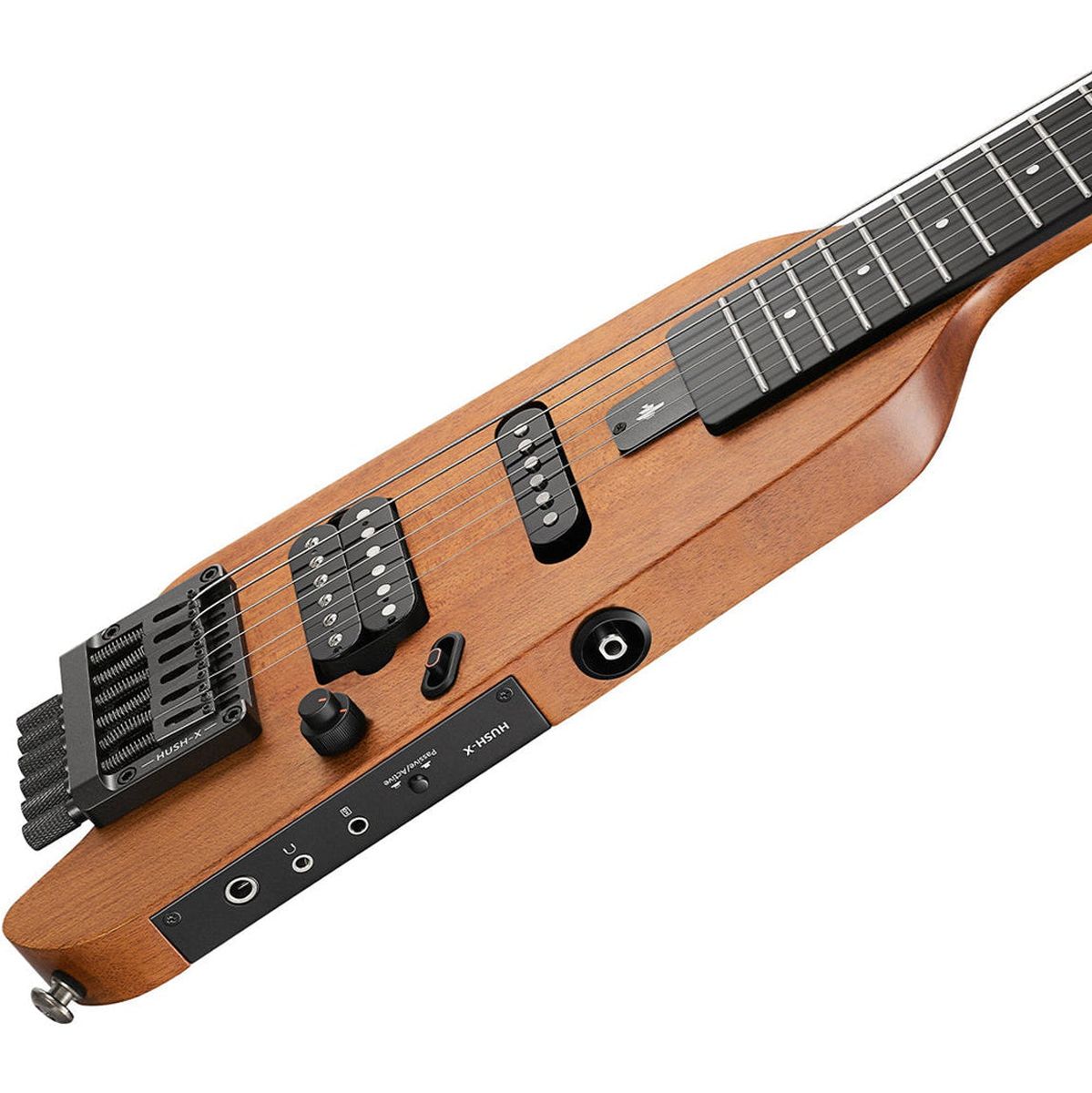 DONNER Hush-X Guitar - Natural Elektrische gitaar