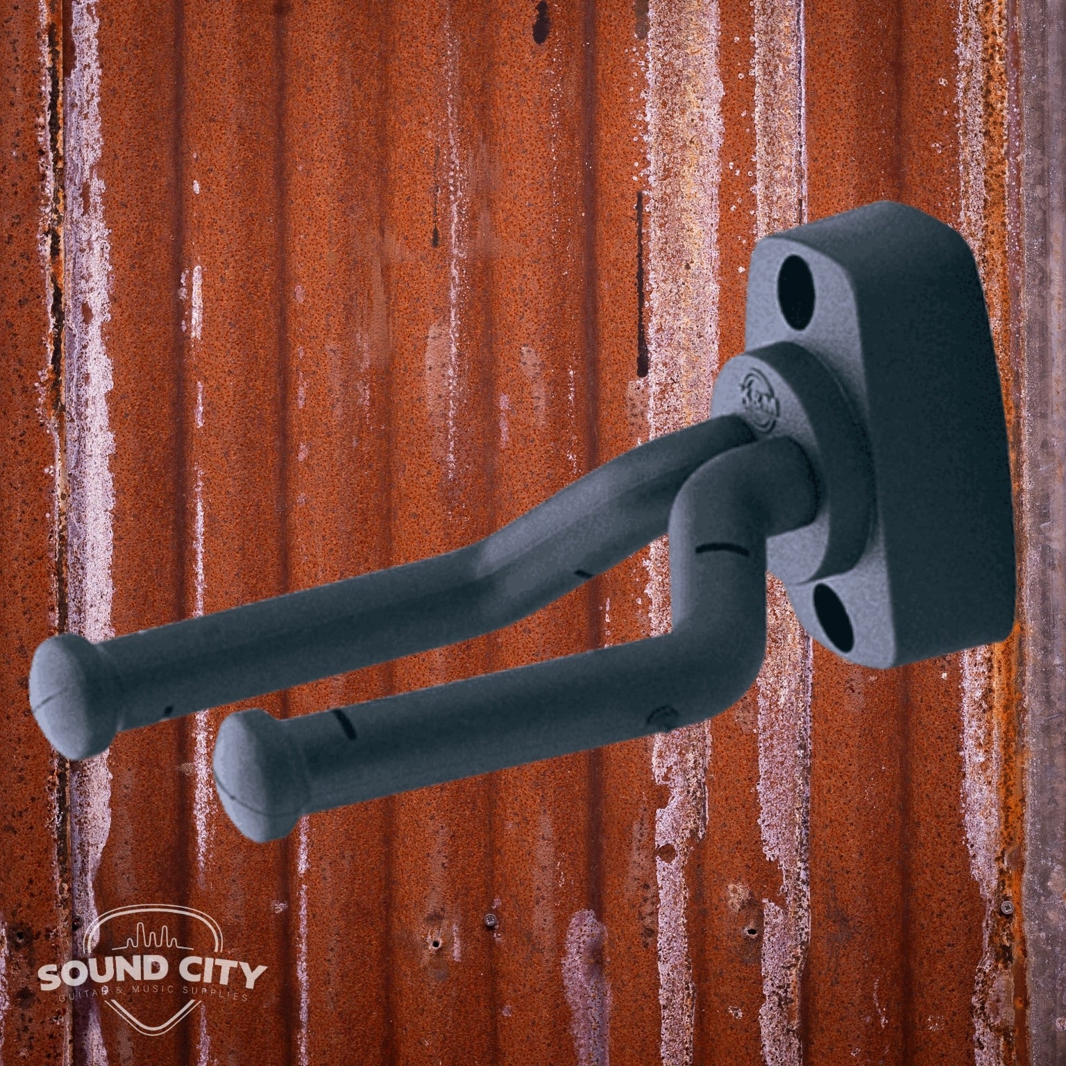 K&M 16280 Muurhouder voor (bas)gitaar