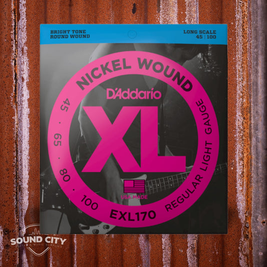 D'Addario EXL170 45-100 Regular Light, Long Scale, XL Nickel Bass