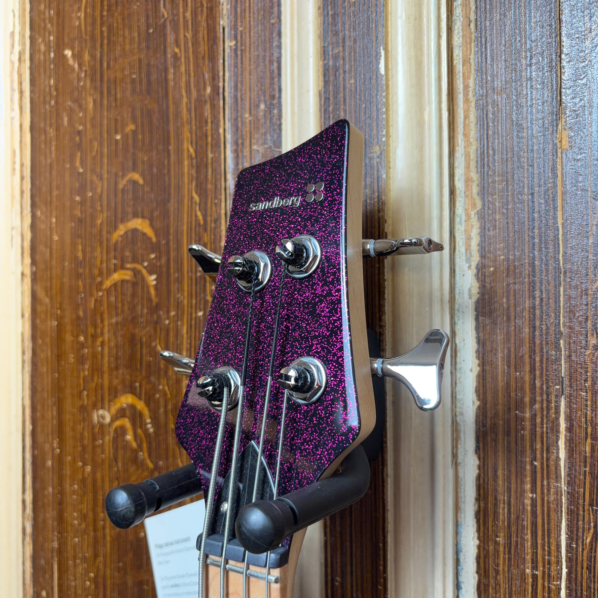 Sandberg Basic Ken Taylor 40th Anniversary – Sparkle Violet One-Off Elektrische Basgitaar