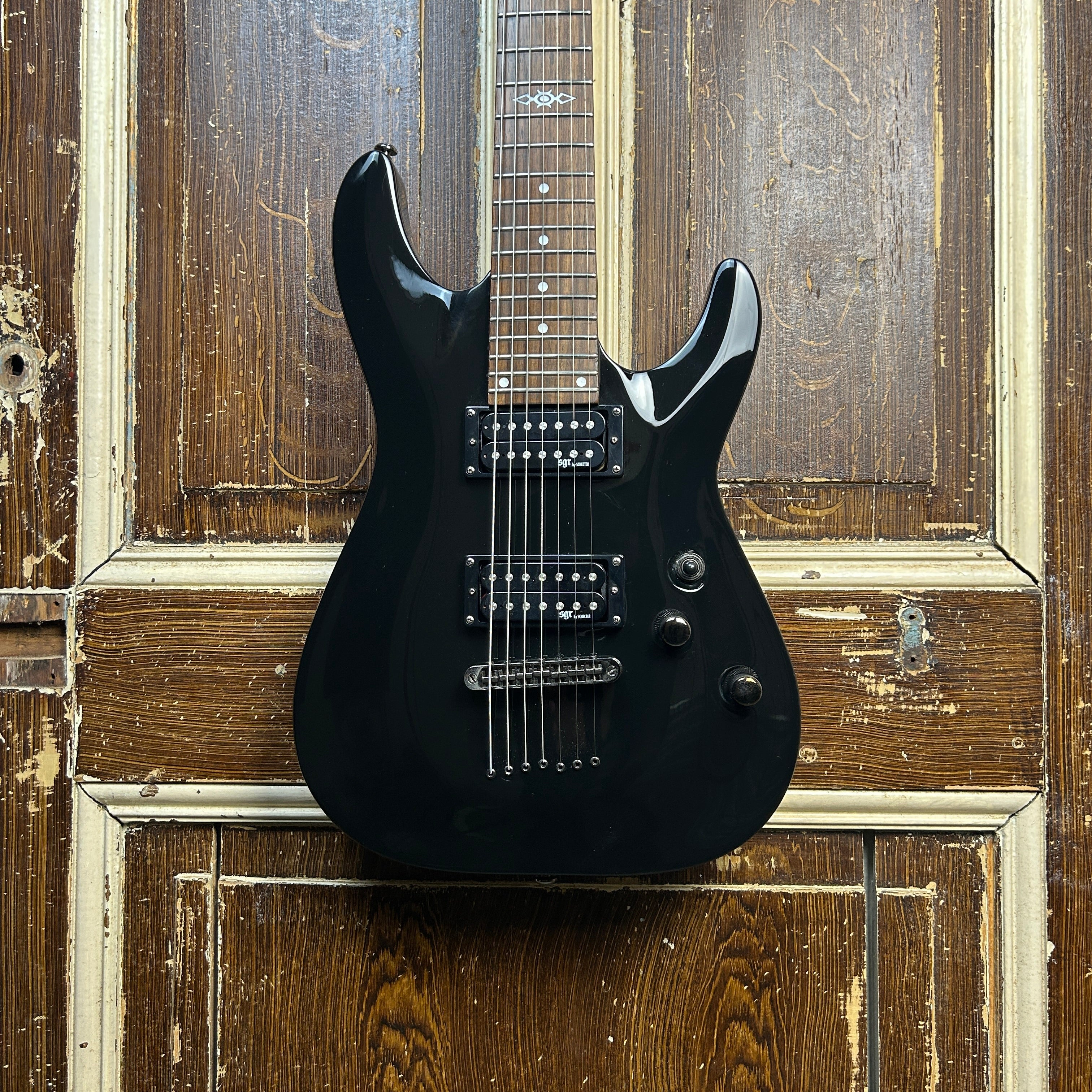 SGR by Schecter C-7 Gloss Black 7-snaar (occasion)