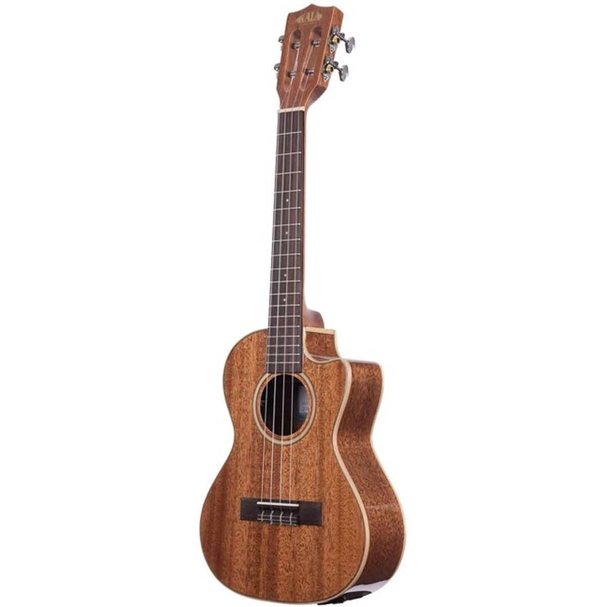 Kala Gloss Solid Mahogany Tenor Ukulele Cutaway w/ EQ w/ Case