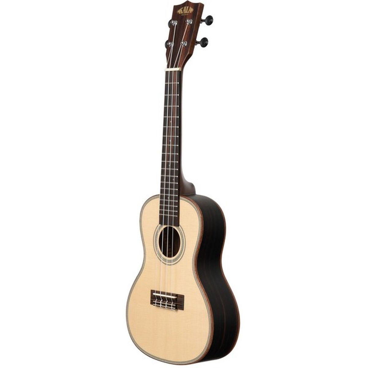 Kala Solid Spruce Top Ebony Concert w/ Bag