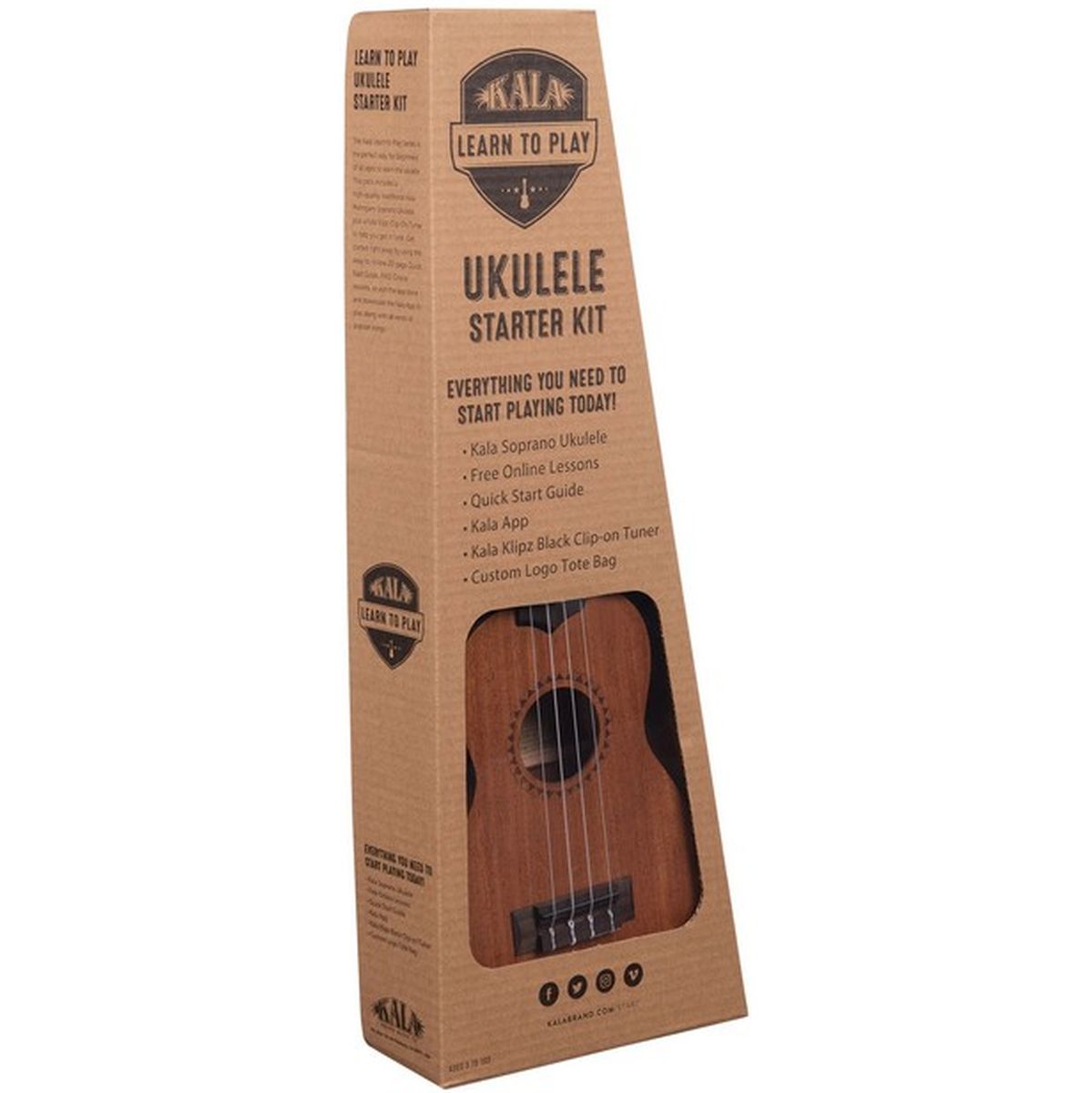 Kala Learn To Play Soprano Ukulele Starter Kit