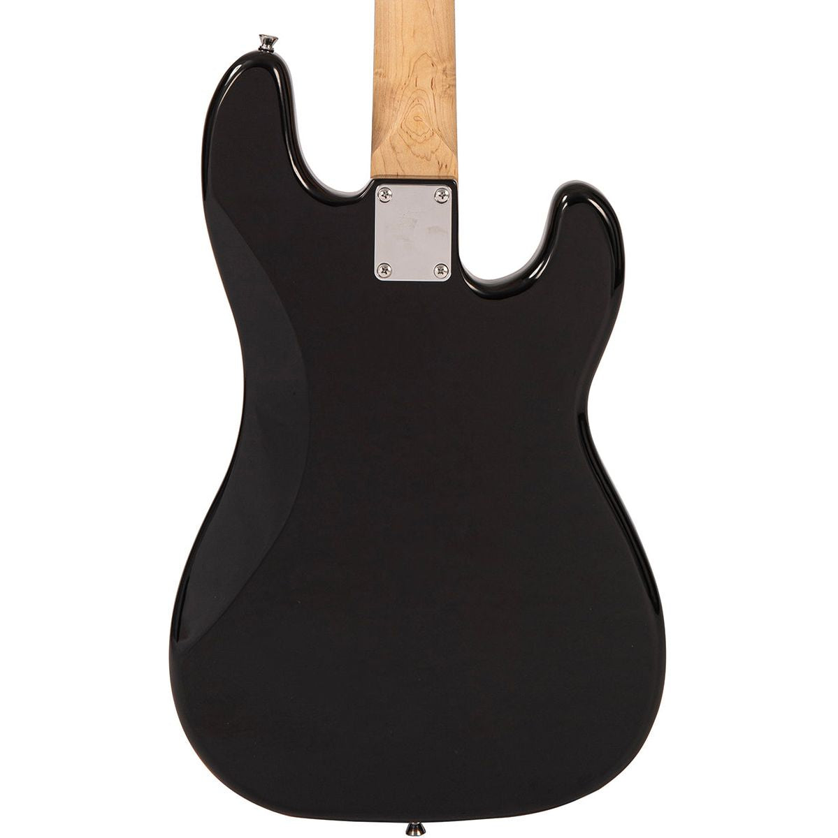 Vintage V40 Coaster Series Left Handed Bass Guitar - Gloss Black