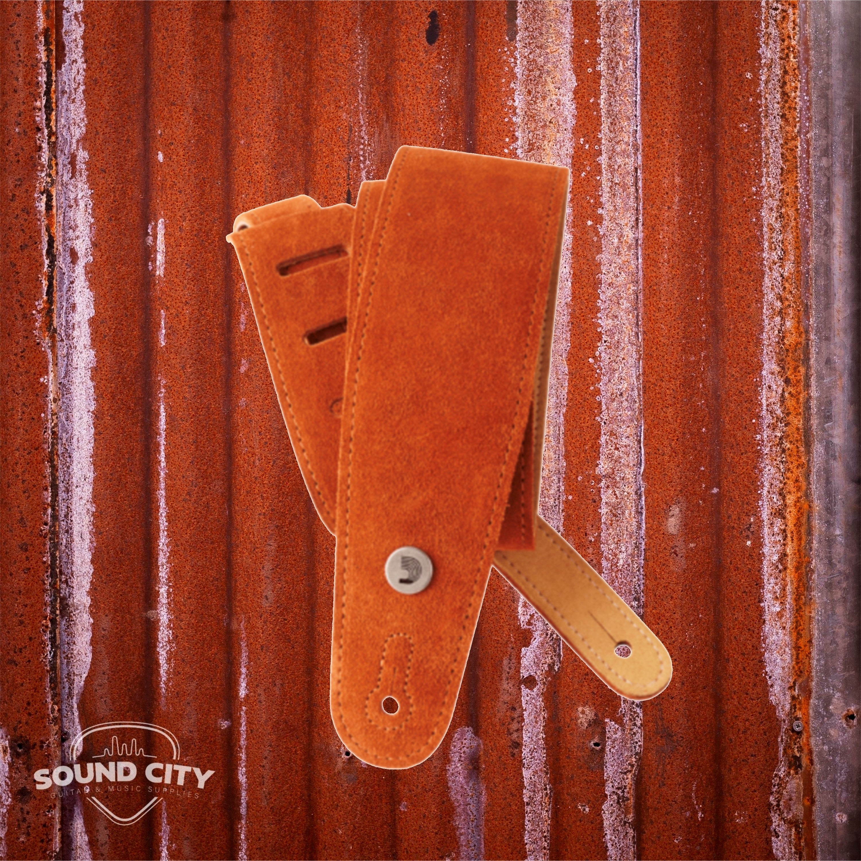D'Addario Suede Guitar Strap, Honey