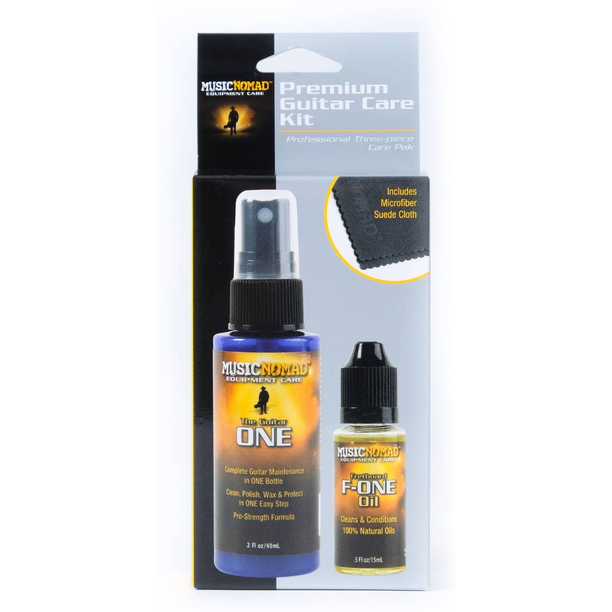 MusicNomad Premium Guitar Care Kit (3 Pak) - MN140