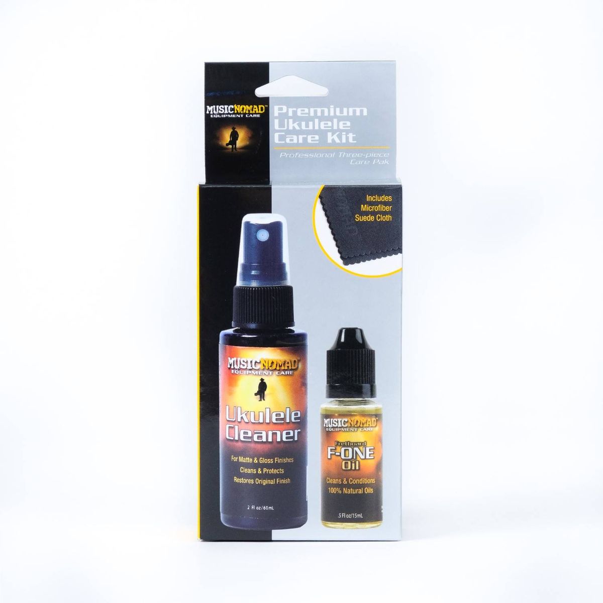 MusicNomad Premium Ukulele Care Kit (3 Pak) - MN142