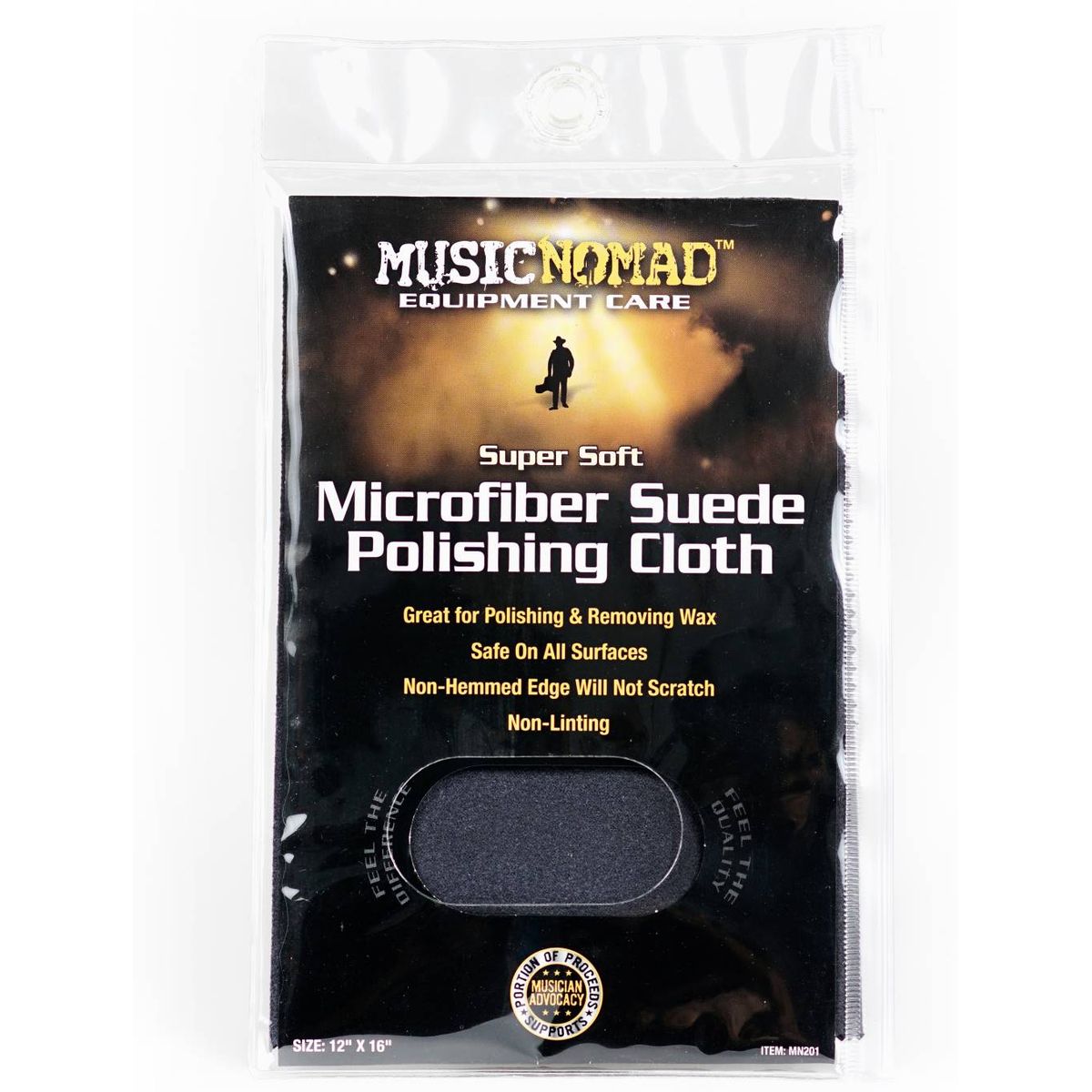 MusicNomad Microfiber Suede Polishing Cloth - MN201