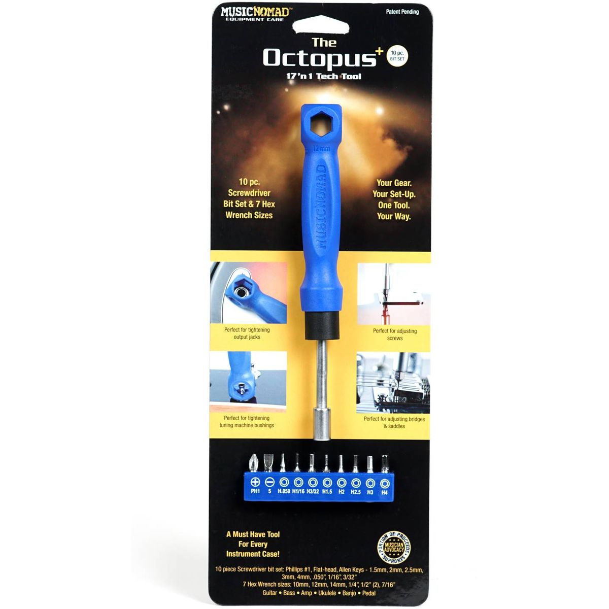 MusicNomad The Octopus 17 'N 1 Tech Tool - MN228