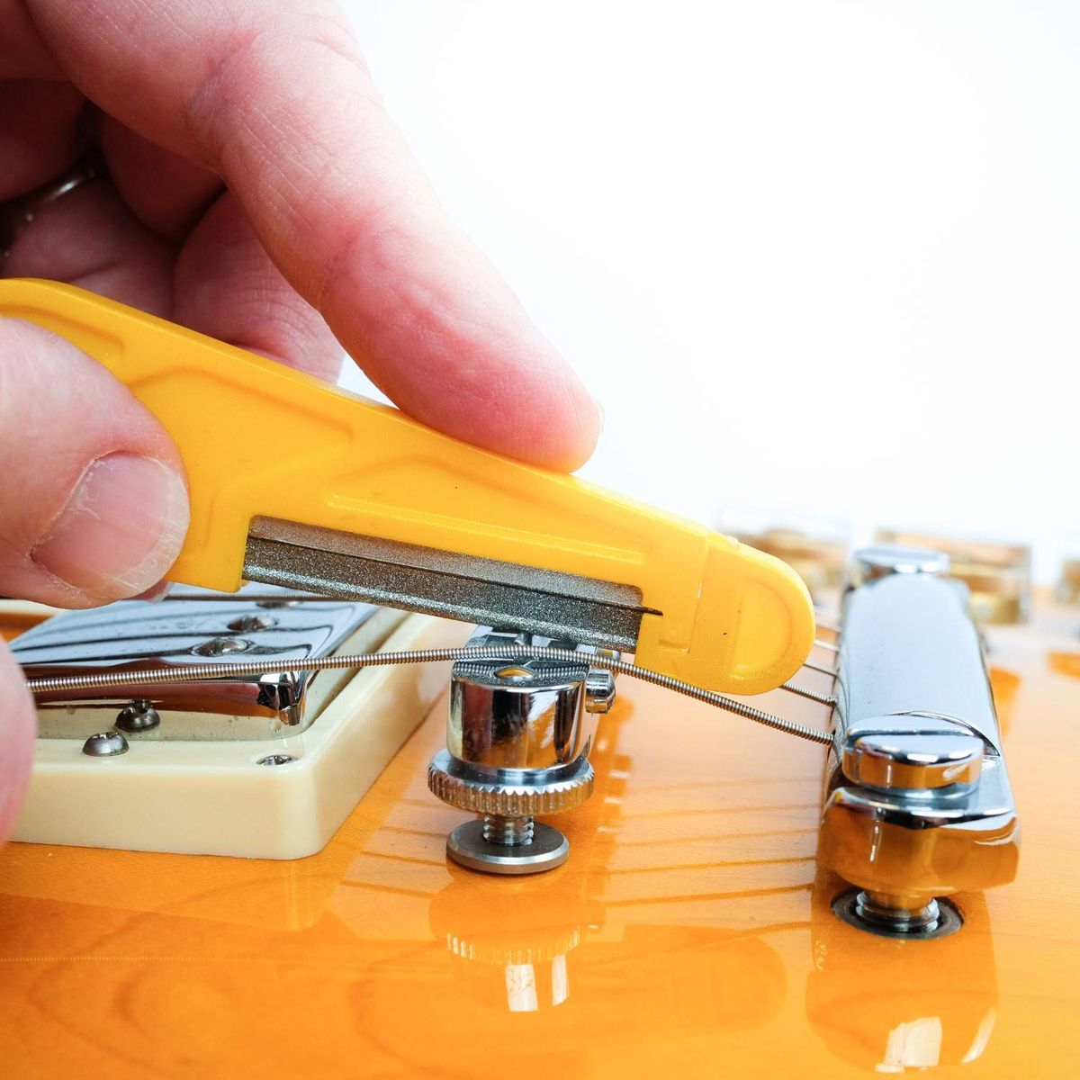 MusicNomad Acoustic Guitar Diamond Coated Nut File Set Light/MDM Strings MN670