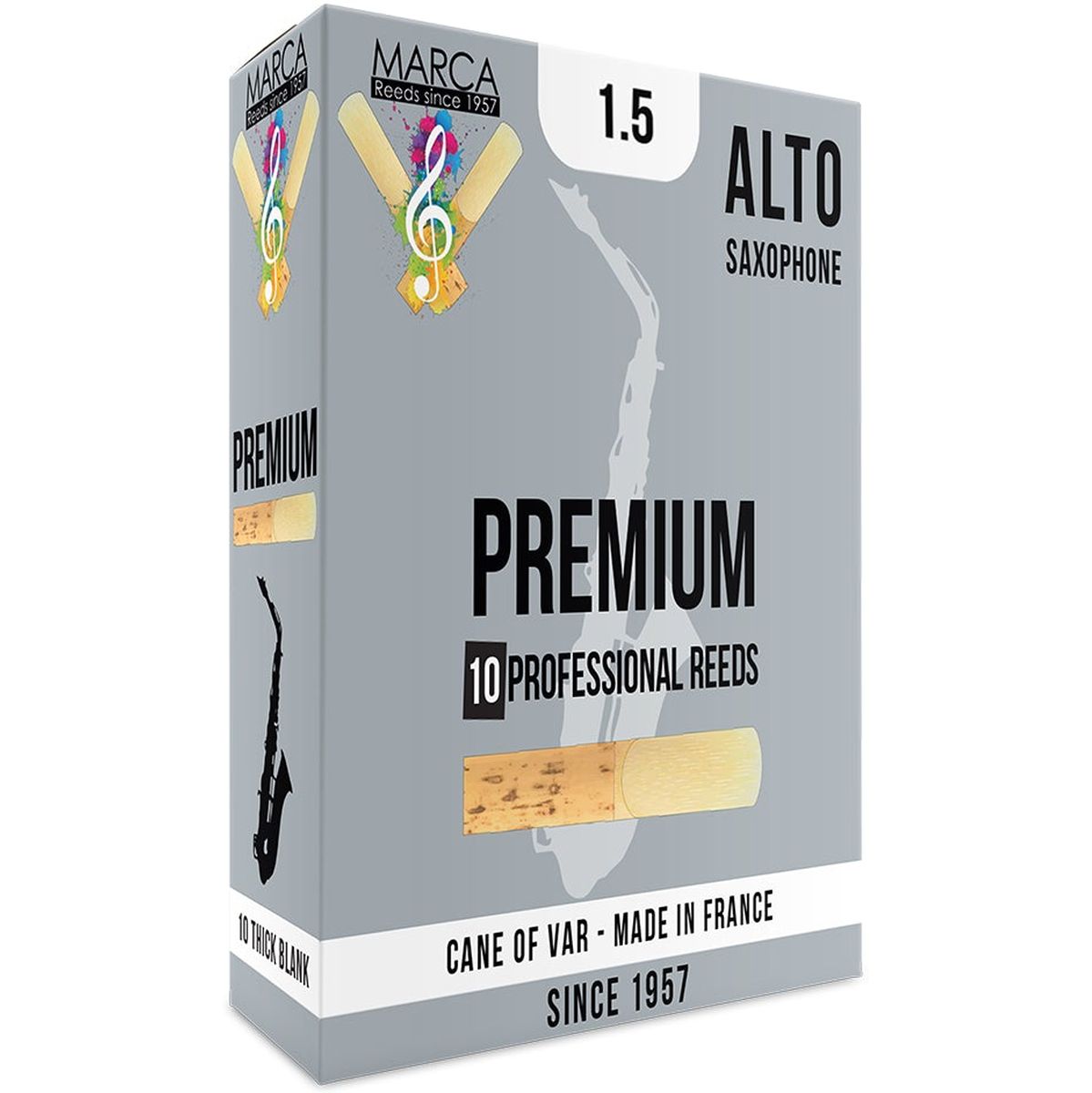MARCA Reed Saxophone Alto Premium 1.5 - PK Of 10