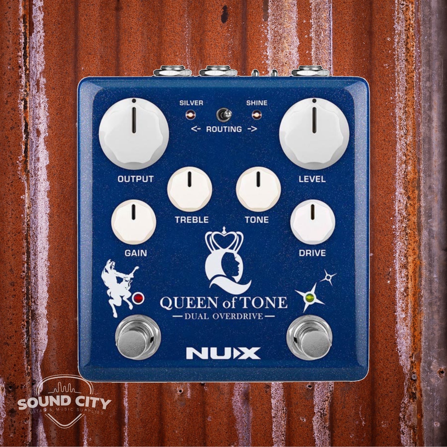 NUX Queen Of Tone Verdugo Series dual overdrive Effectpedaal