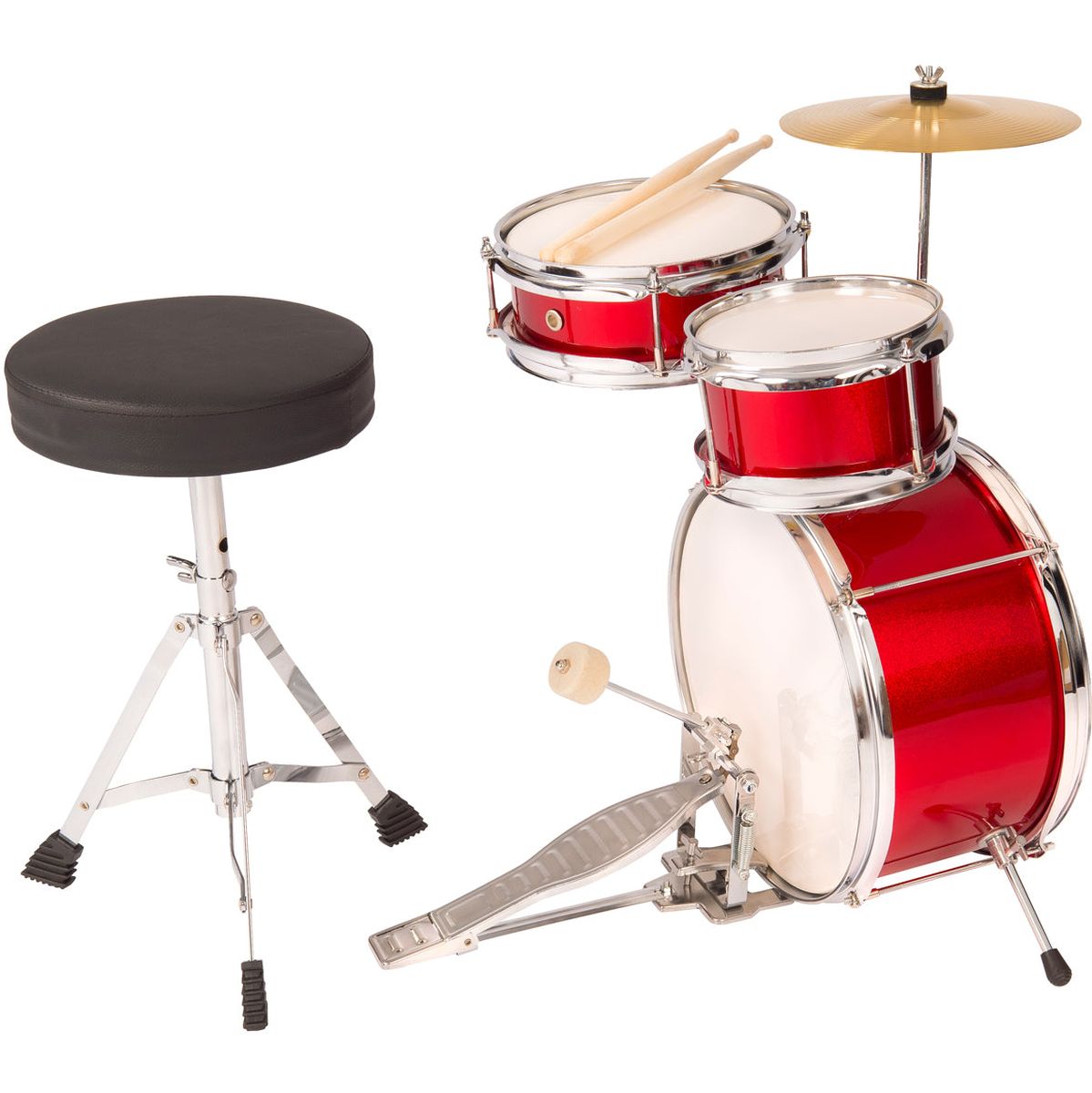 PP Junior 3PC Drum Kit Red