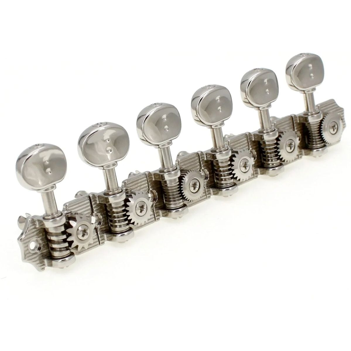 Graph Tech Ratio Electric 6 Inline Waffle - Vintage Nickel
