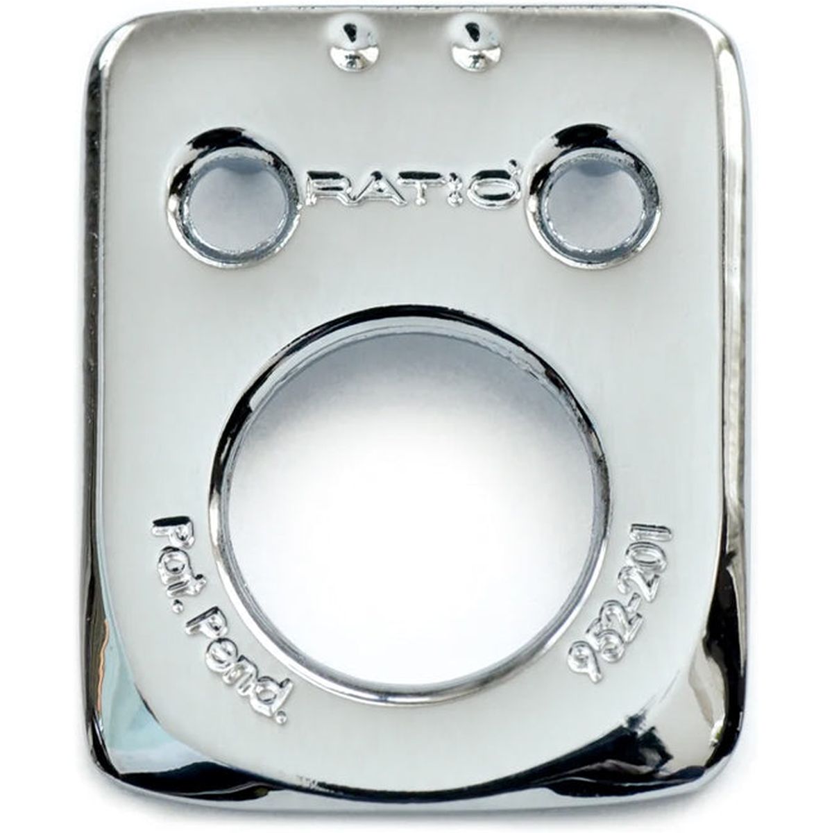 Graph Tech Ratio Plate For Fender Style 2 Pin Hole - Chrome (1PC)