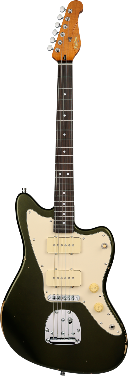 Patina PJ-6 Sherwood Green JM-Style Elektrische gitaar