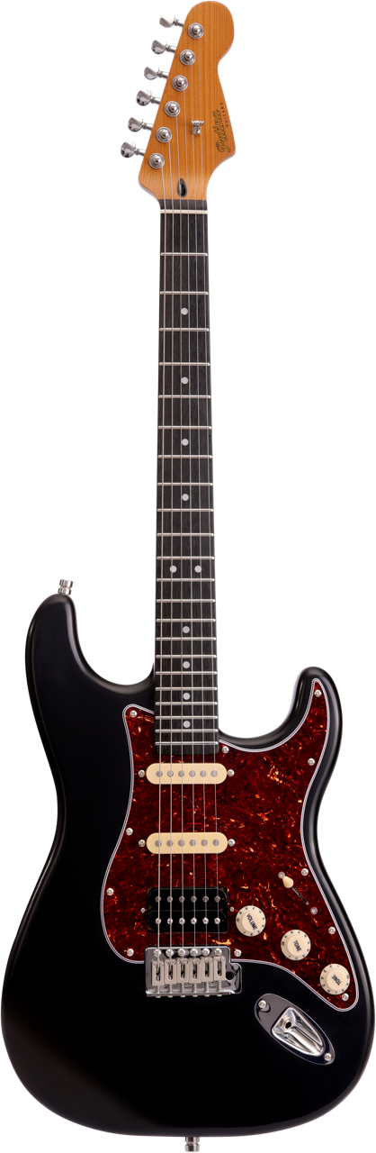 Patina PS-4 Black HSS S-Style Elektrische gitaar