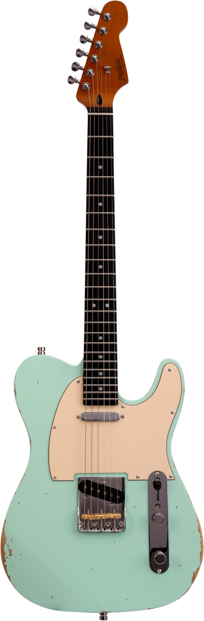 Patina PT-6 Sea Foam Green Relic T-Style Elektrische gitaar
