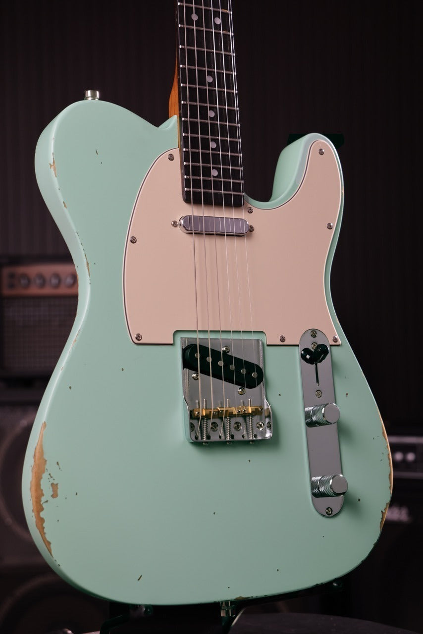 Patina PT-6 Sea Foam Green Relic T-Style Elektrische gitaar