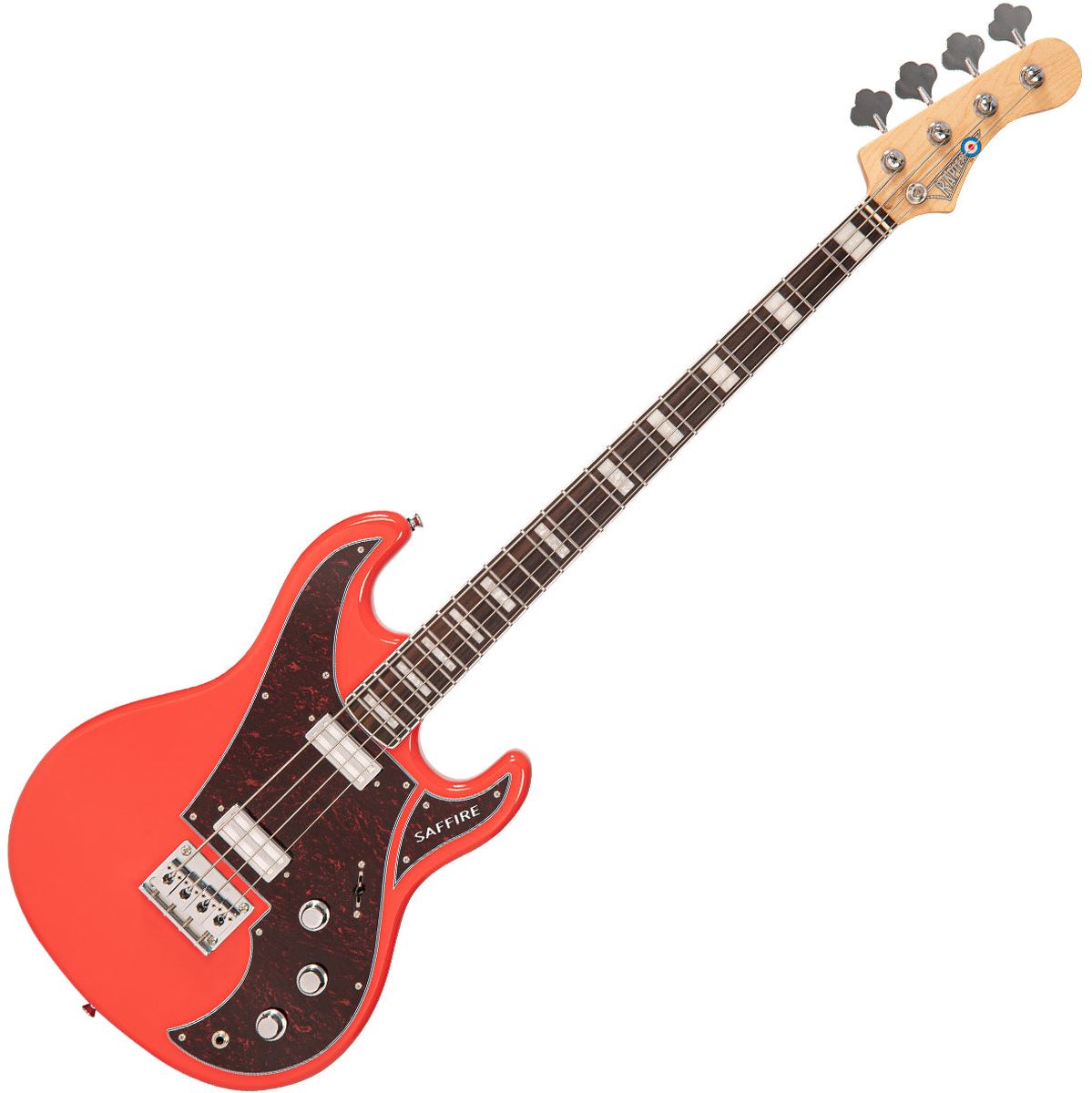 Rapier Saffire Bass Guitar - Fiesta Red