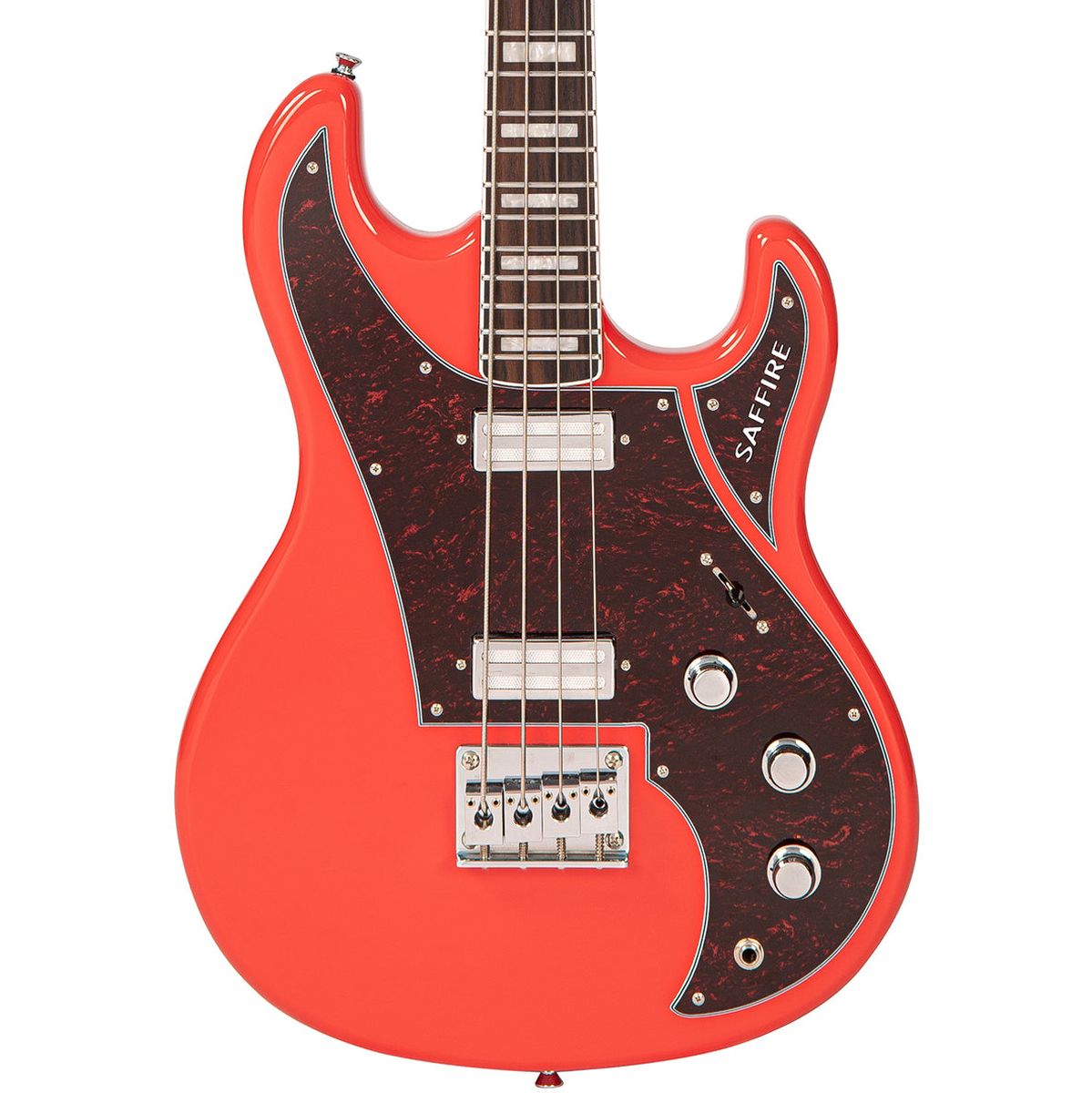 Rapier Saffire Bass Guitar - Fiesta Red