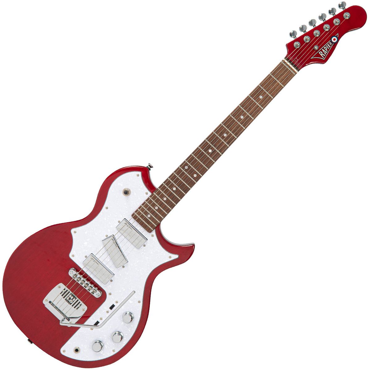Rapier Deluxe Electric Guitar - Thru Red