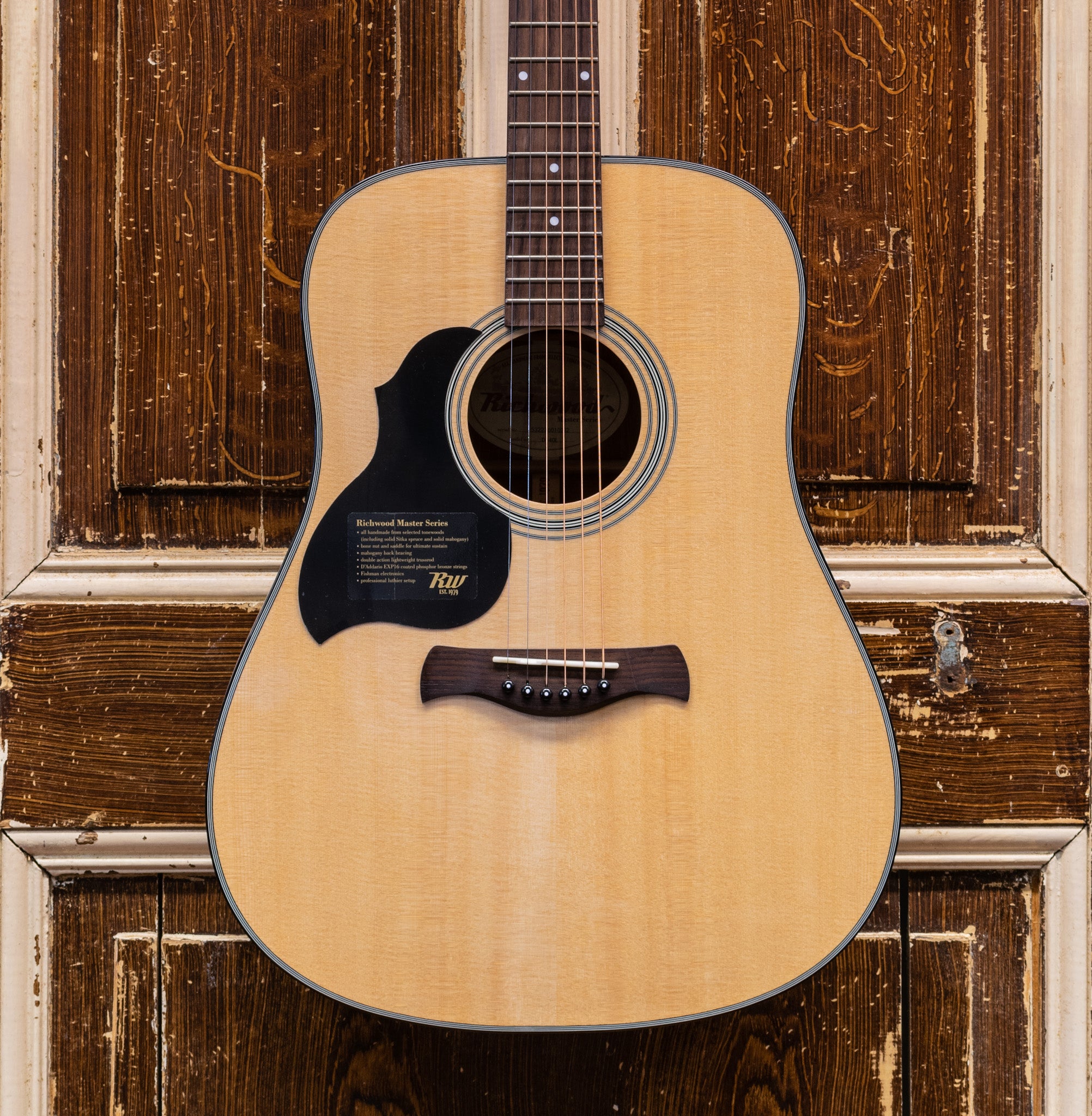 Richwood D-40L Dreadnought Master Series Handmade Westerngitaar (linkshandig)