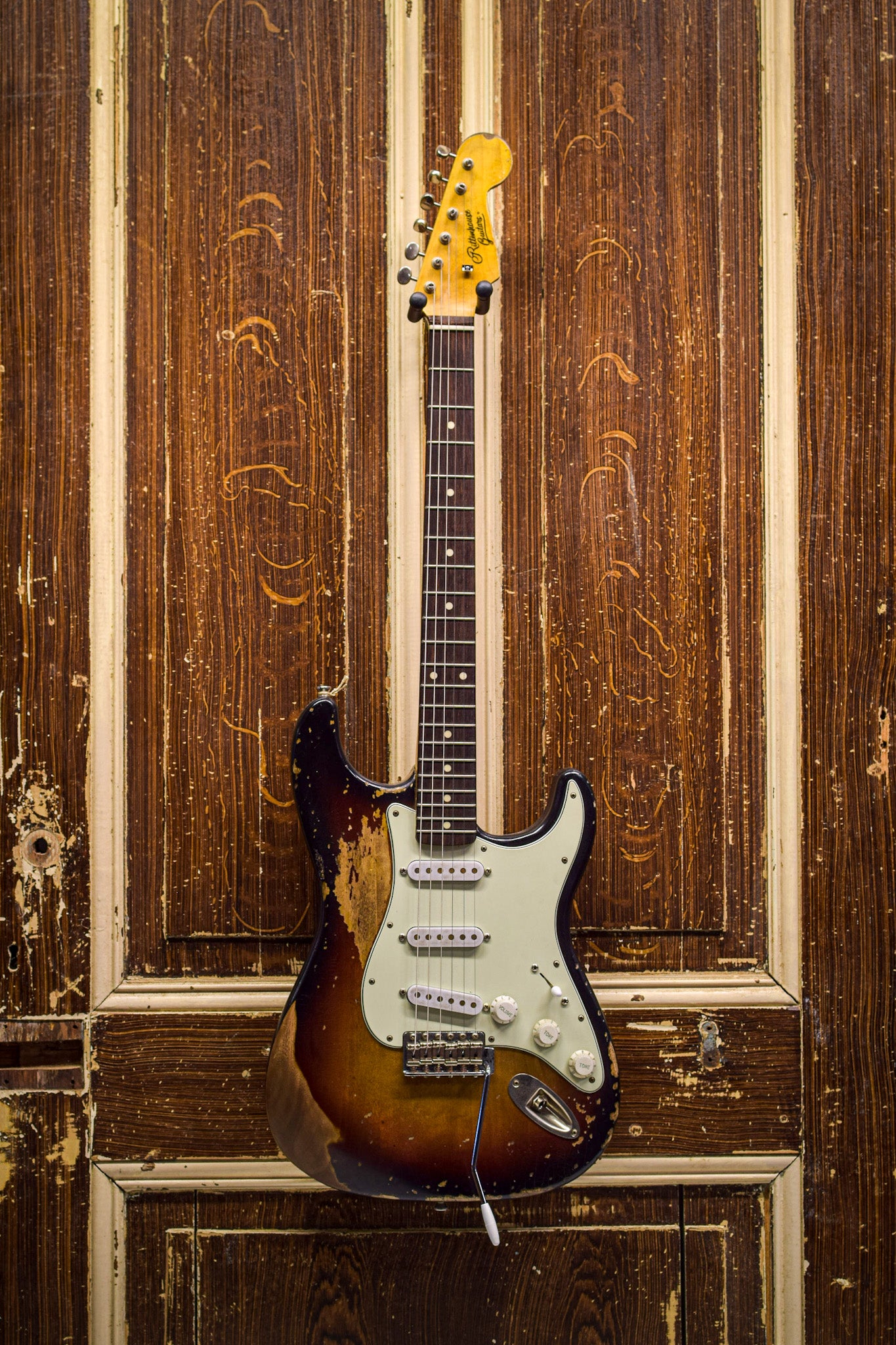 Rittenhouse Strat 3TS Lollar Blackface pickups Elektrische gitaar