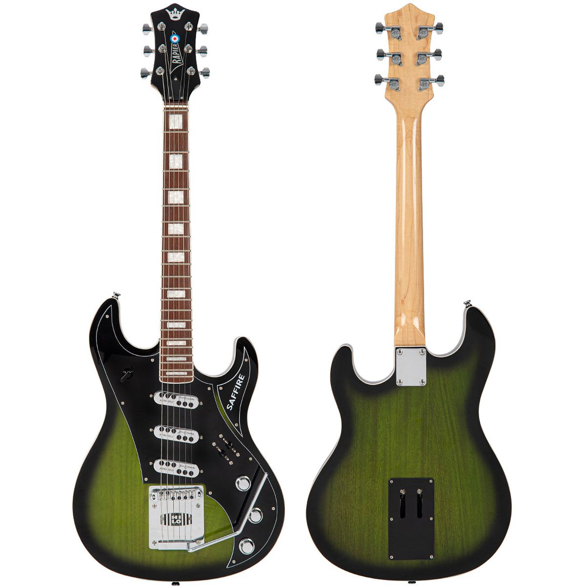 Rapier Saffire Greenburst Elektrische gitaar