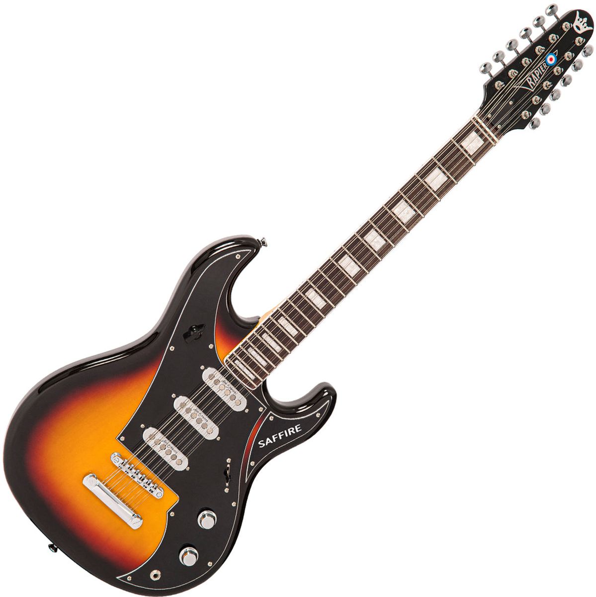 Rapier Saffire 12 Electric Guitar - 3 Tone Sunburst