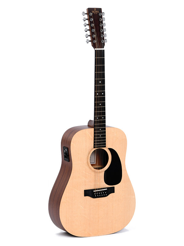Sigma Guitars DM12E Dreadnought 12 snaar Westerngitaar - Natural Satin