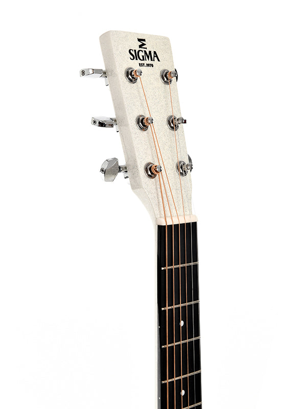Sigma Guitars GM-1E Grand auditorium Westerngitaar - Metallic Flake White