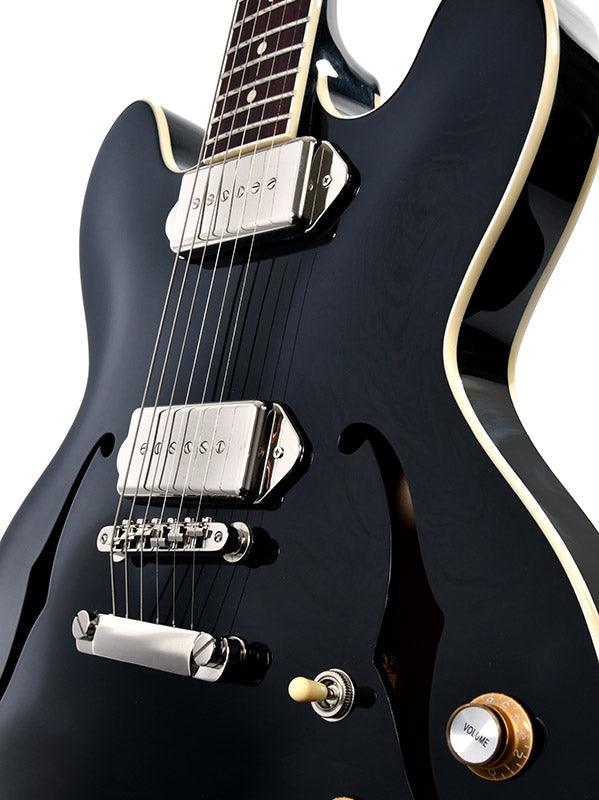 Sigma Guitars HBA-102P-BK Semi-Hollow P90 Black