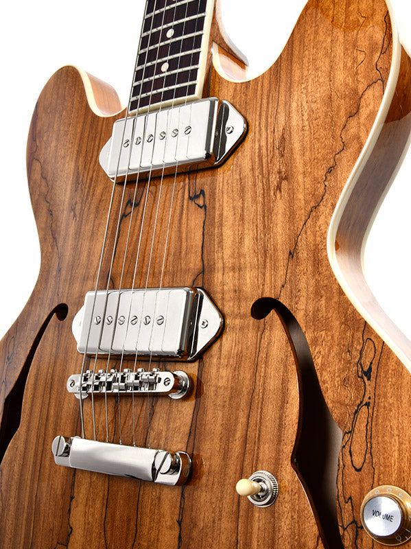 Sigma Guitars Semi-Hollow P90 - Spalted Maple Antique Natural