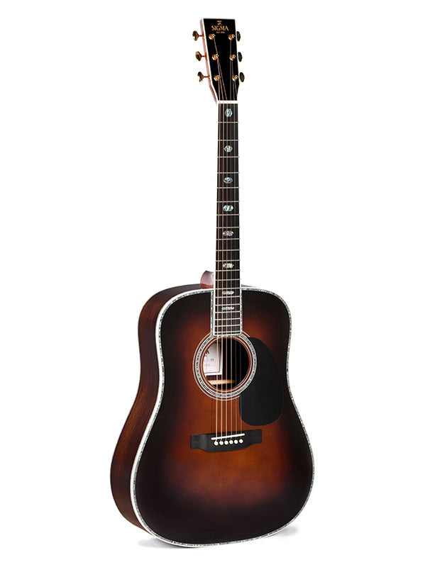 Sigma Guitars All solid SDR-45-SB Dreadnought Westerngitaar - Sunburst Gloss