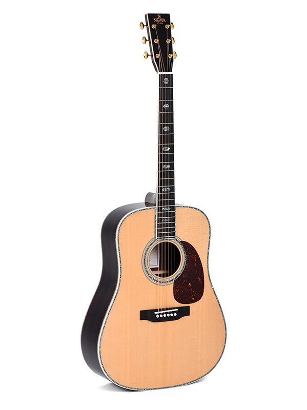 Sigma Guitars All solid SDR-45 Dreadnought Westerngitaar - Aging toner Gloss