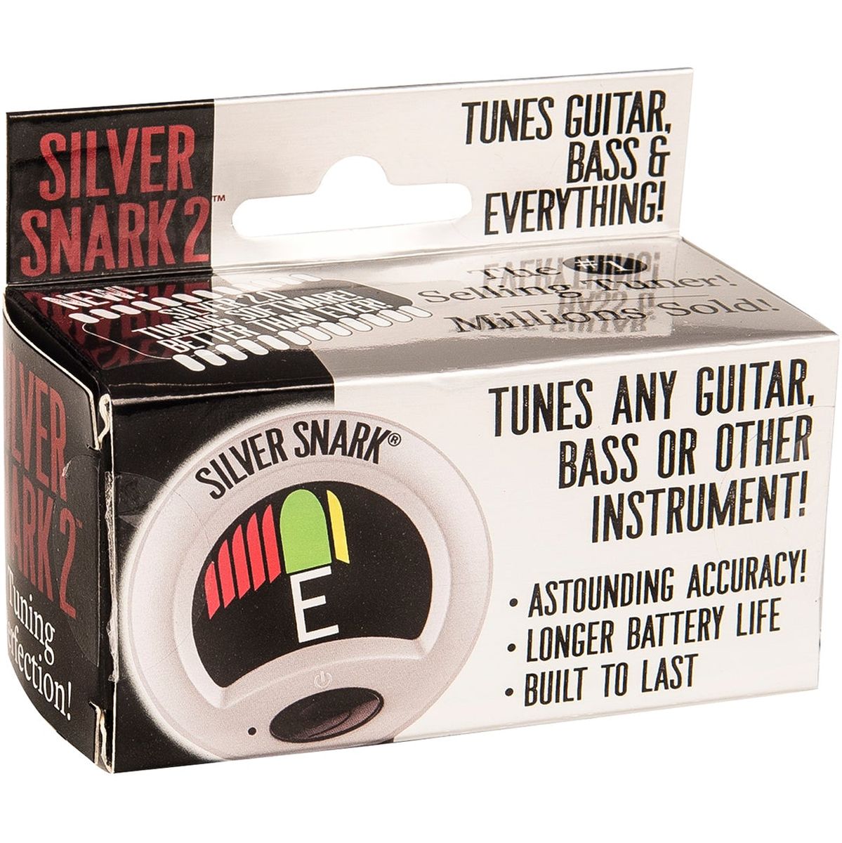 Snark Tuner Silver Clip On Chromatic Guitar Tuner - Silver