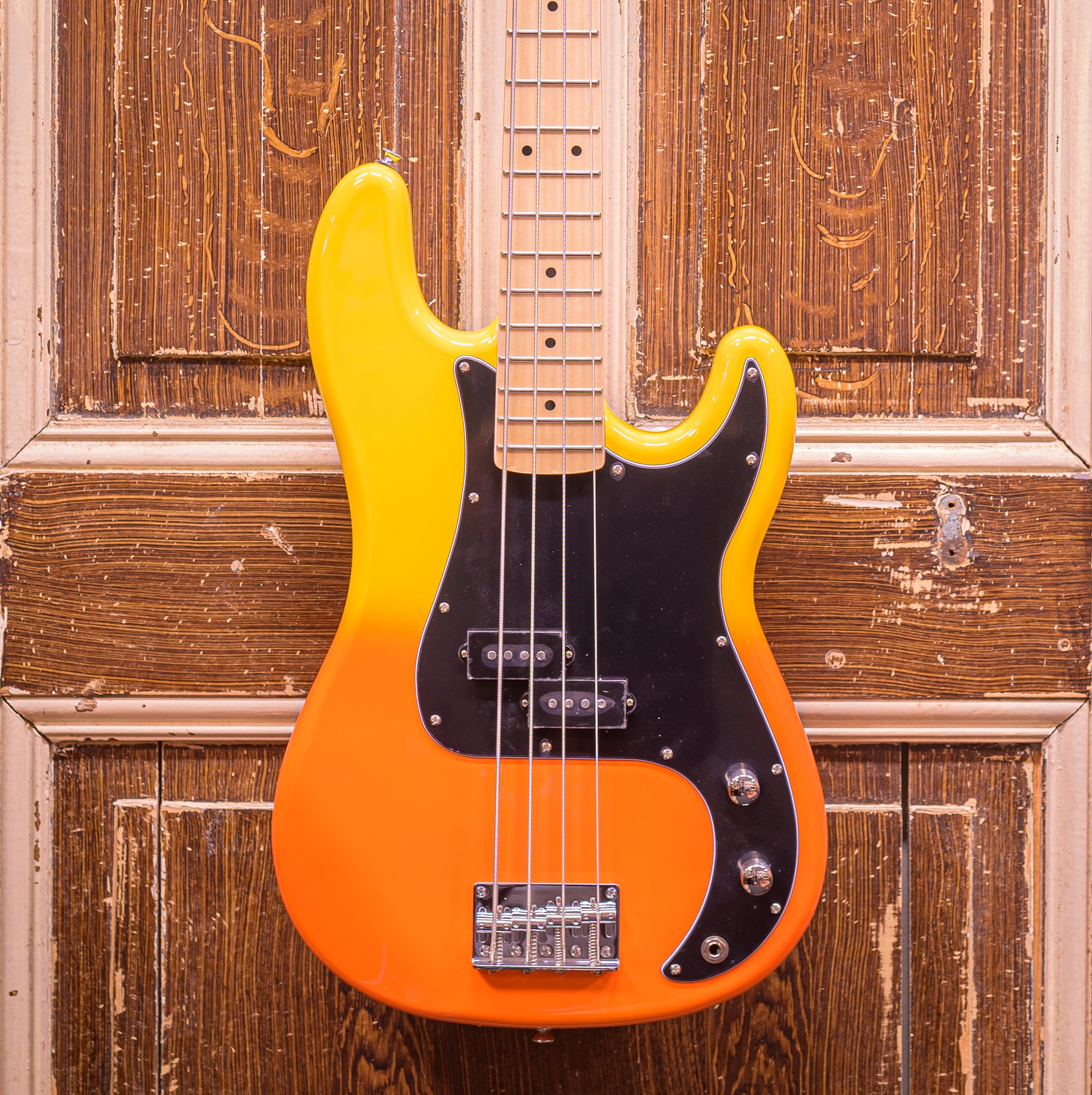 SX P-Bass SBM2 Burning Fire Basgitaar