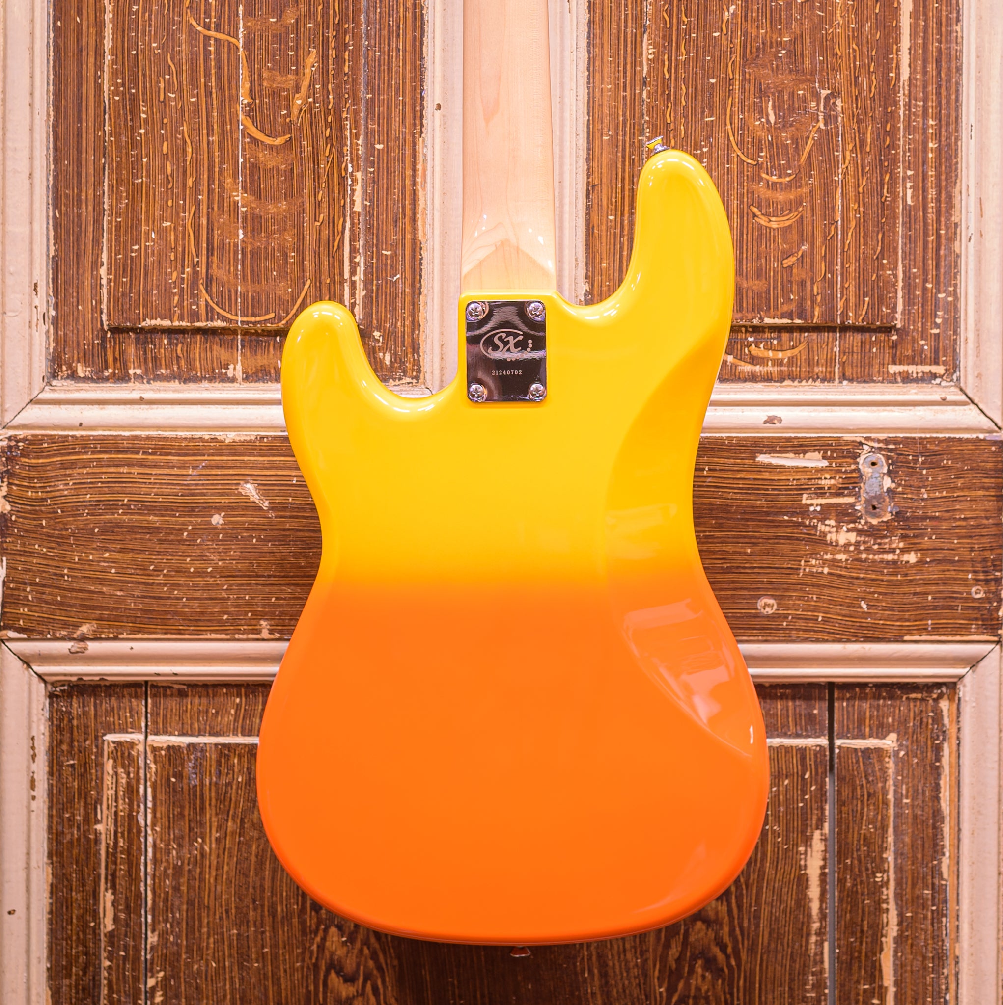 SX P-Bass SBM2 Burning Fire Basgitaar