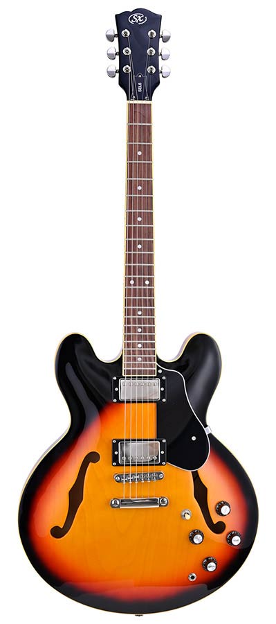 SX Archtop SEL6/VS Vintage Sunburst Semi-Hollow Elektrische gitaar