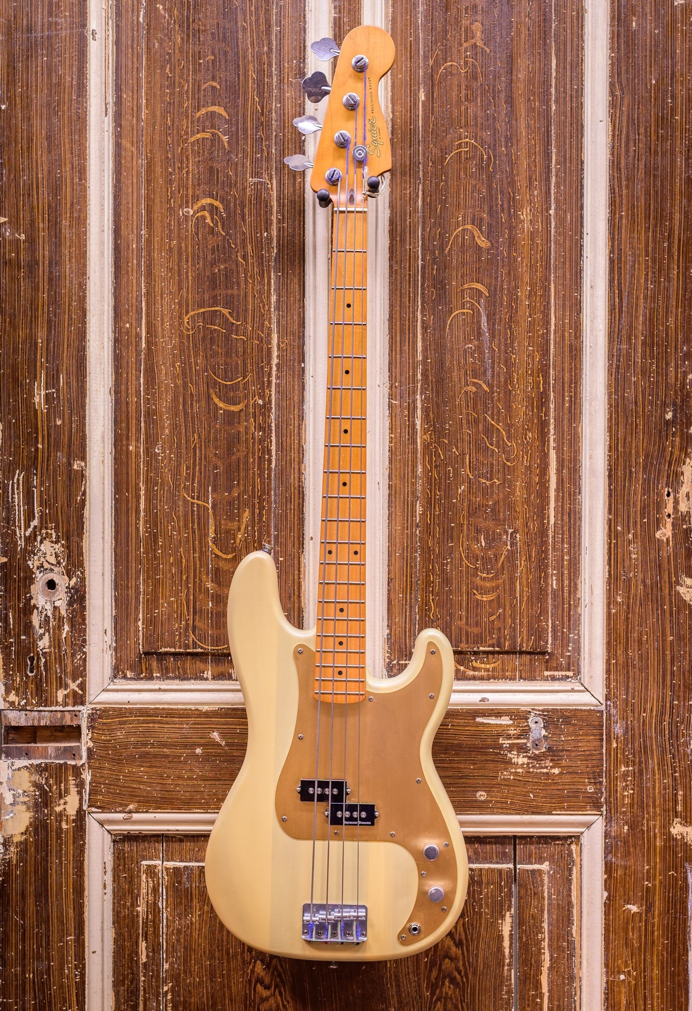 Squier 40th Ann. Precision Bass Satin Vin. Blonde Basgitaar (occasion)