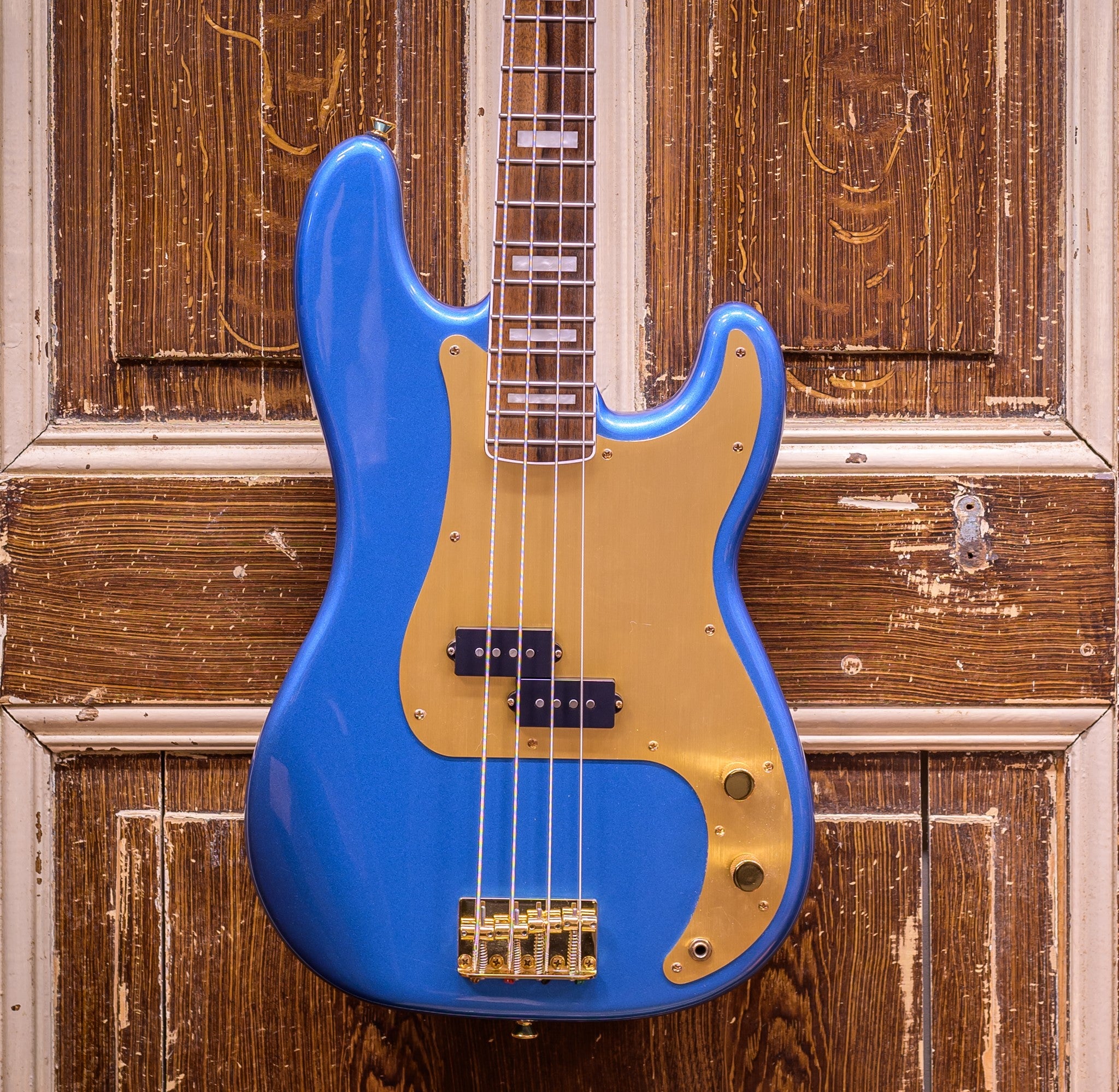 Squier 40th Ann. Precision Bass Gold LRL Lake Placid Blue (occasion)