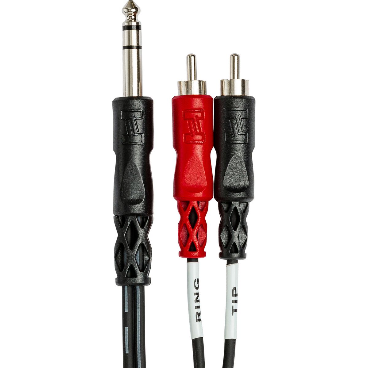 Hosa TRS-203 Insert Cable 1/4 In TRS To Dual RCA 3 M