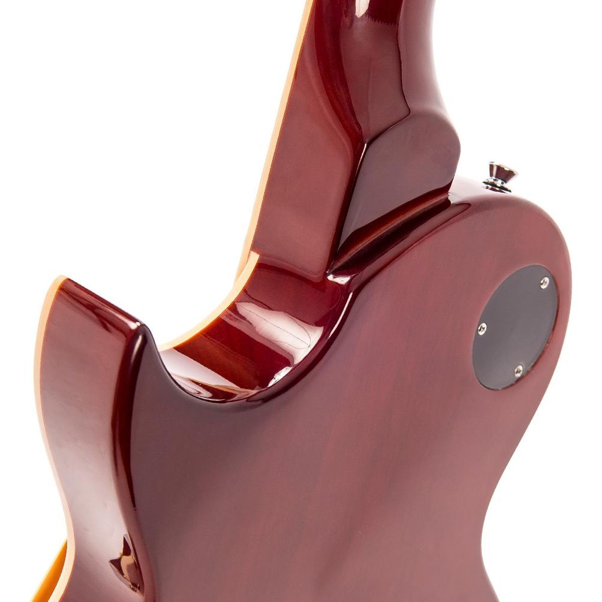 Vintage V100 Guitar-Flame Iced Tea