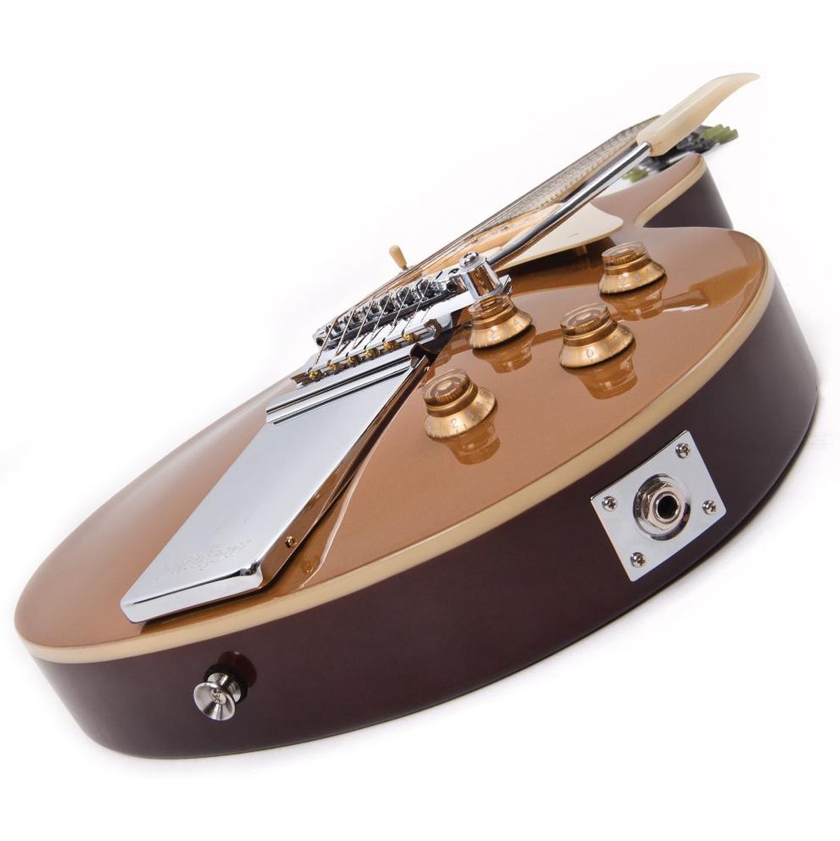 Vintage V100 Midge Ure Signature Model - Gold Top Wvibrola