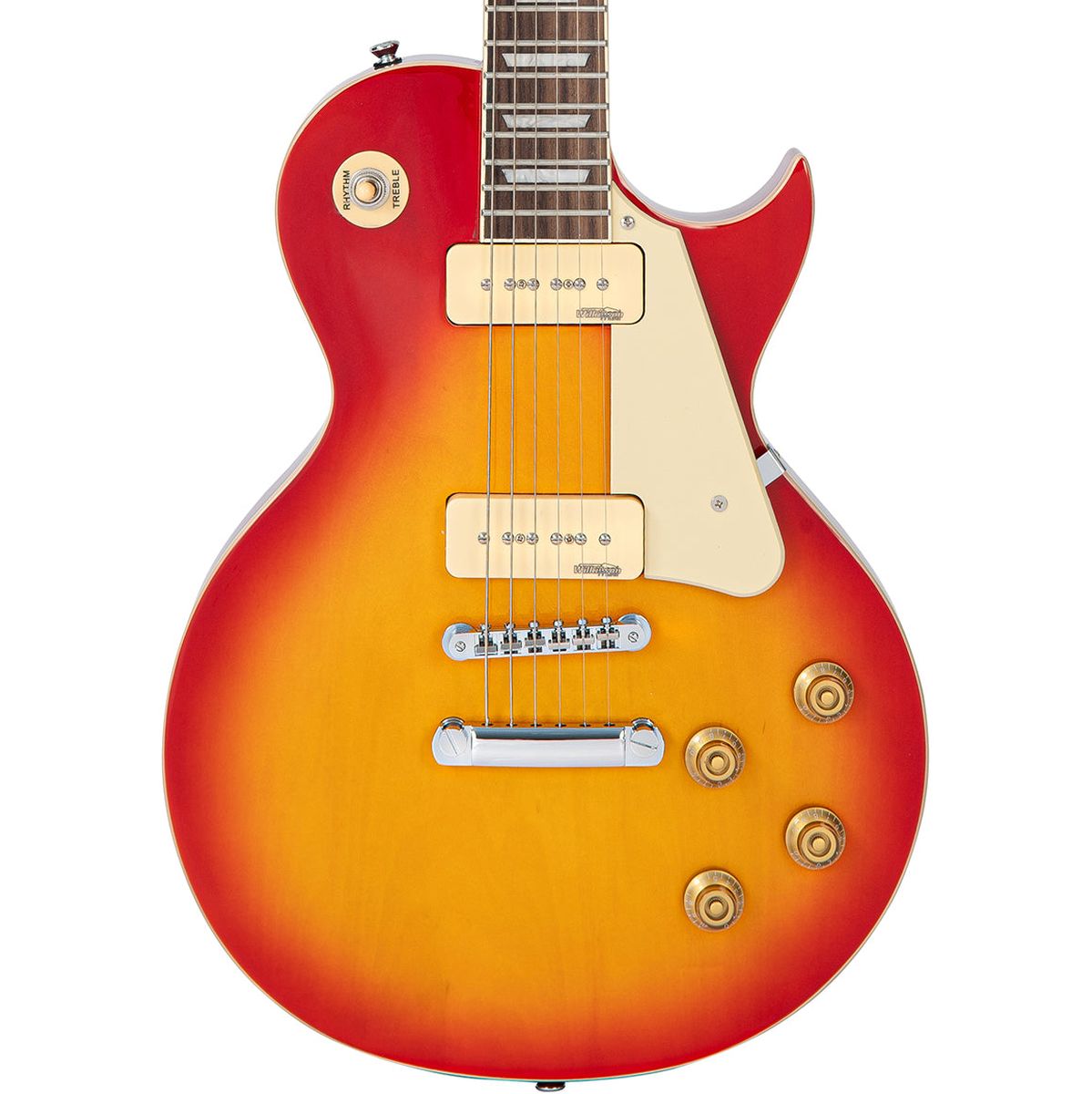 Vintage Electric Guitar-Twin Soapbar - Cherry Sunburst