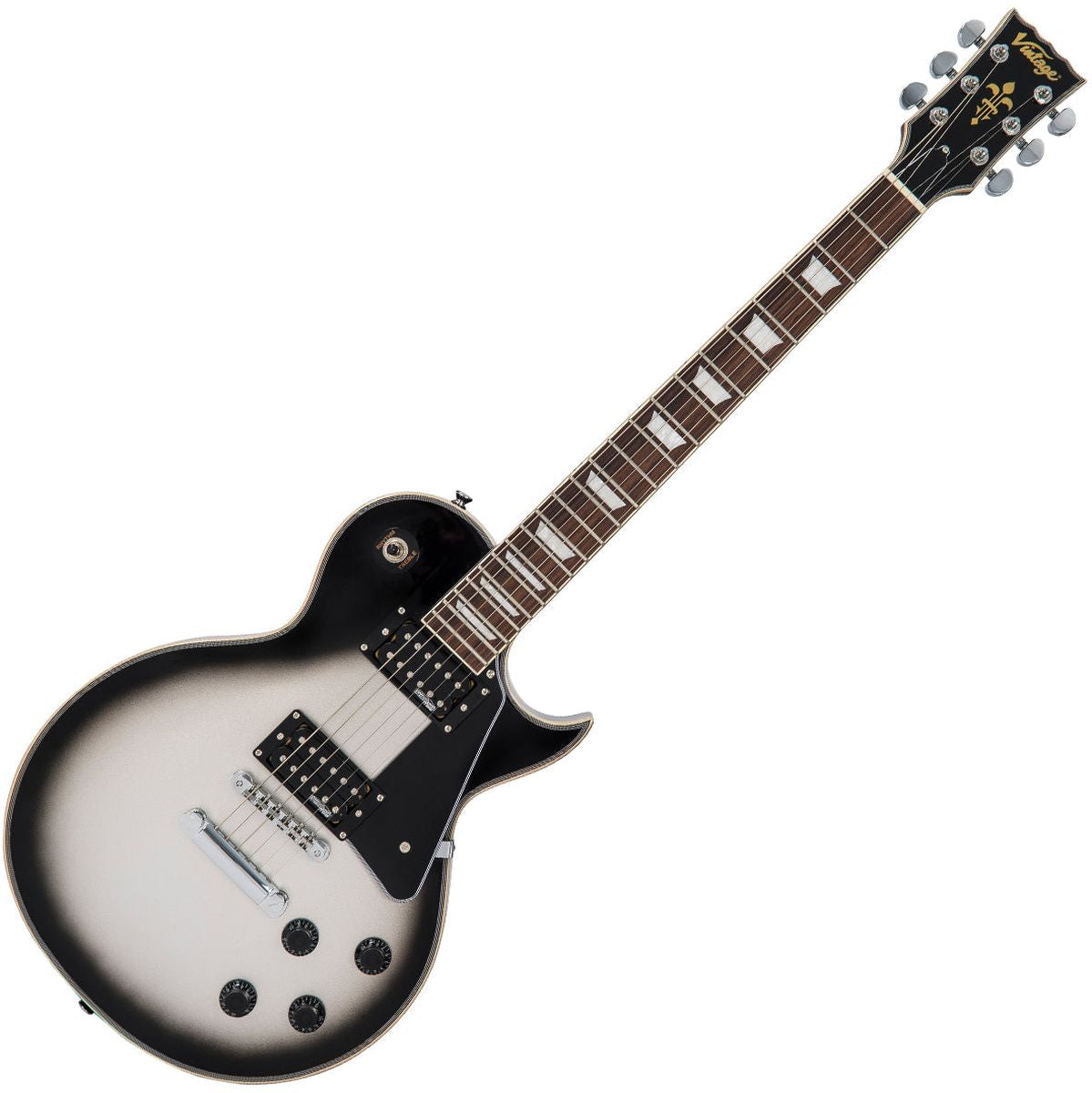 Vintage V100 Electric Guitar - Silver Burst